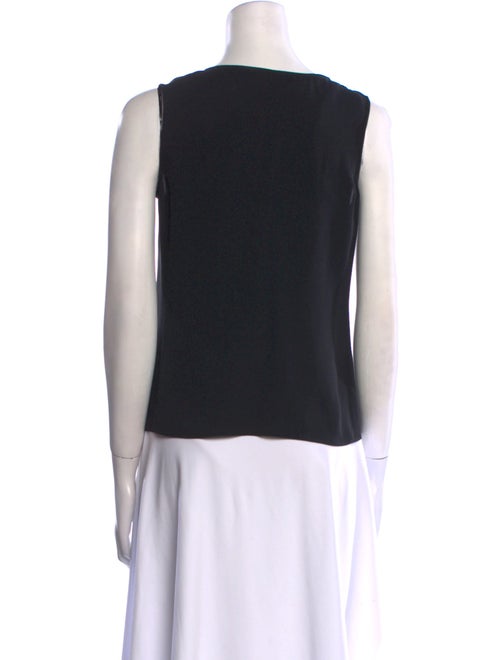 Giorgio Armani Silk Bateau Neckline Top