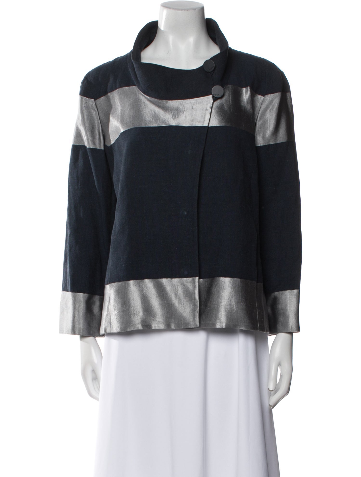 Giorgio Armani Colorblock Pattern Jacket