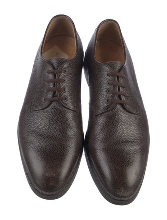 Giorgio Armani Embossed Leather Sneakers