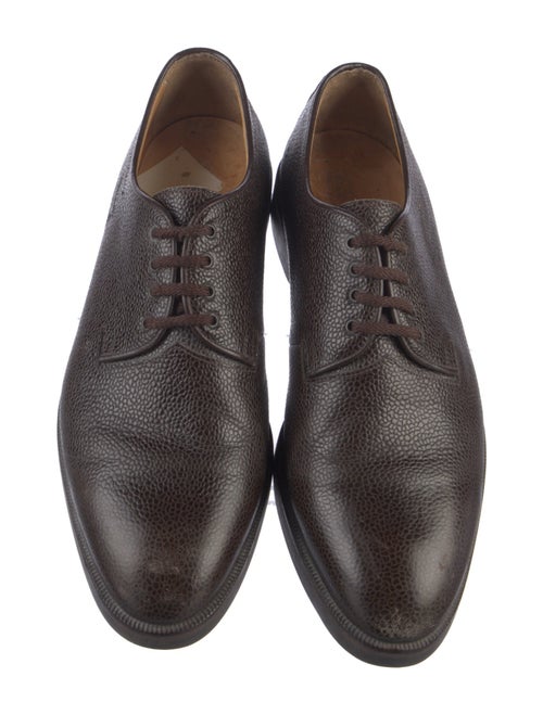 Giorgio Armani Embossed Leather Sneakers