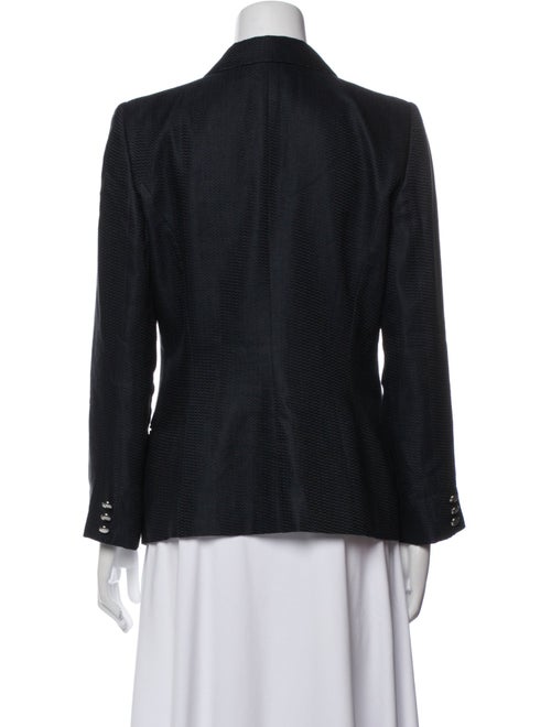 Giorgio Armani Linen Plaid Print Blazer