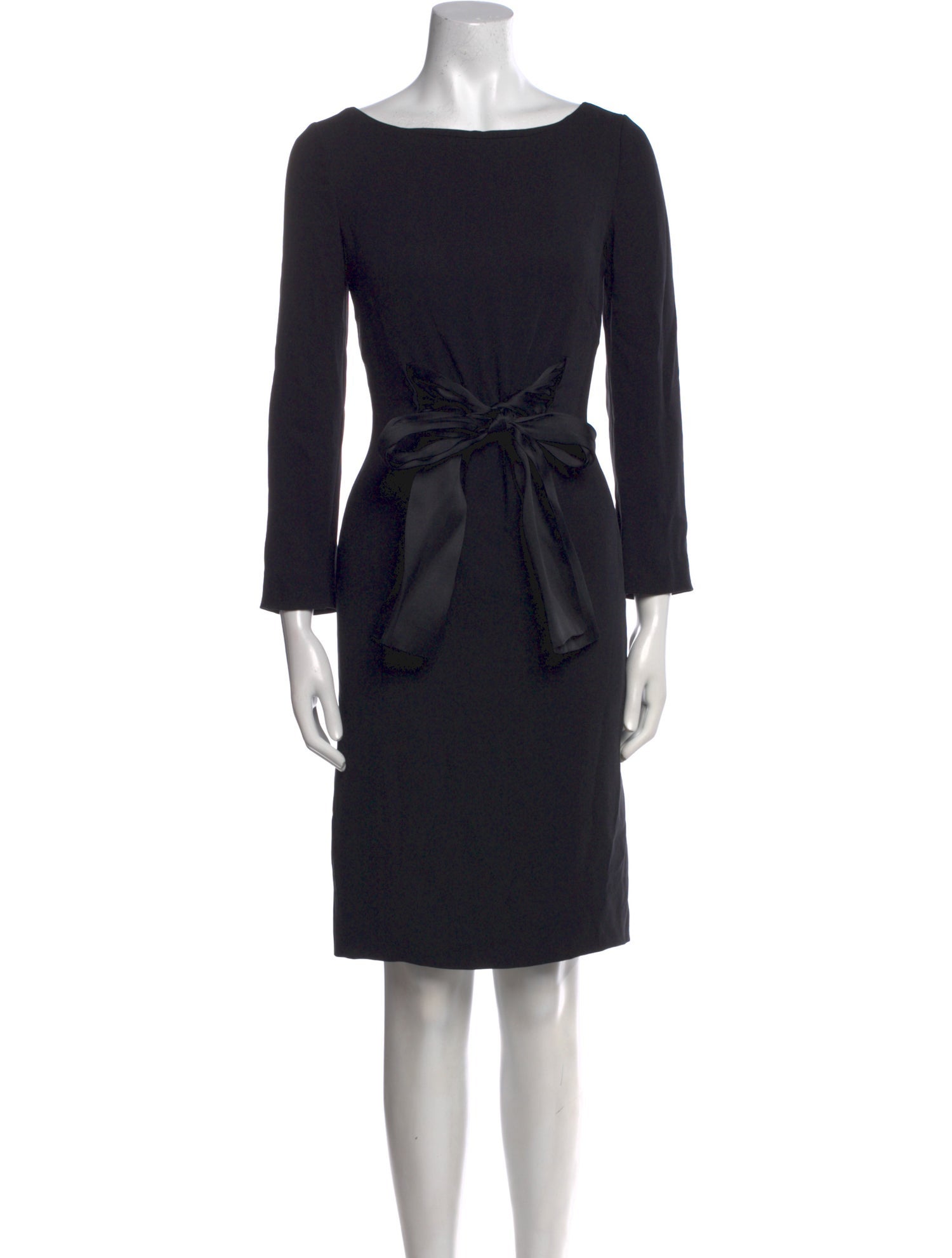 Giorgio Armani Bateau Neckline Mini Dress