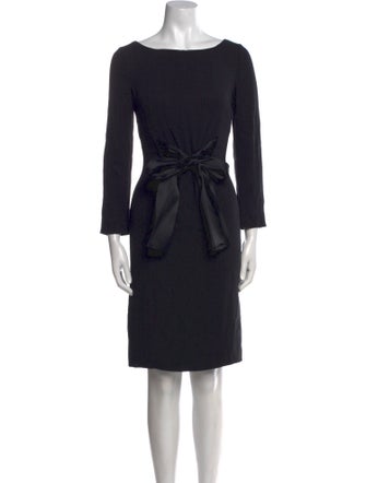 Giorgio Armani Bateau Neckline Mini Dress