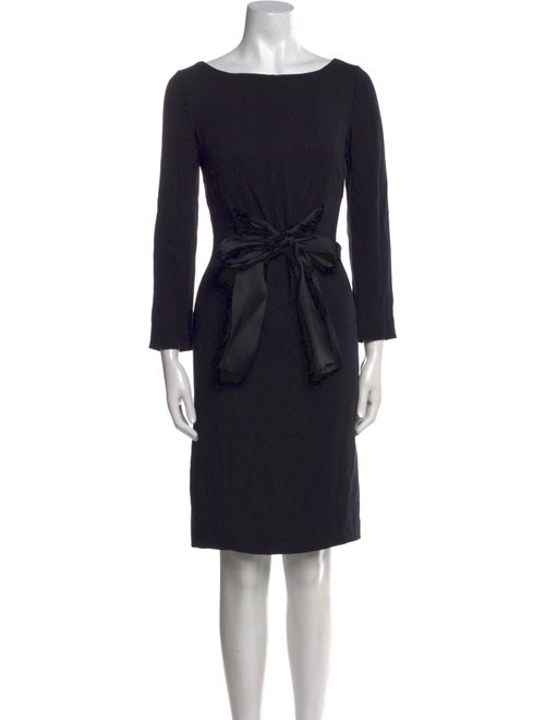 Giorgio Armani Bateau Neckline Mini Dress