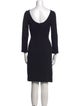 Giorgio Armani Bateau Neckline Mini Dress