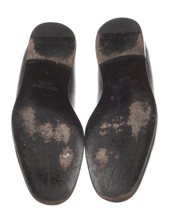 Giorgio Armani Embossed Leather Loafers