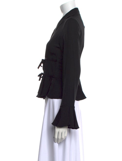 Giorgio Armani Silk V-Neck Crop Top