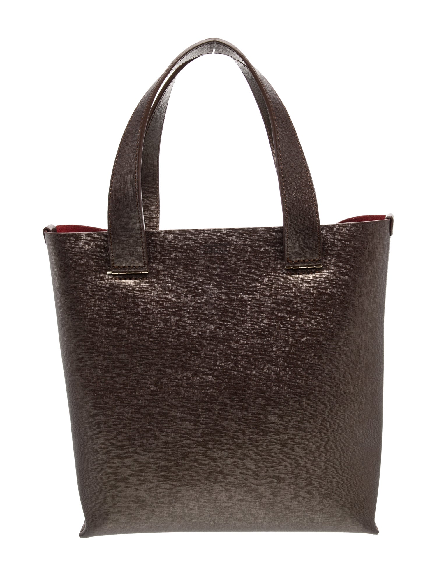 Giorgio Armani Saffiano Leather Top Handle Bag