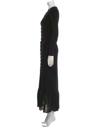 Giorgio Armani V-Neck Long Dress