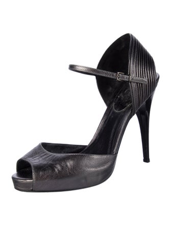 Giorgio Armani Leather D'Orsay Pumps