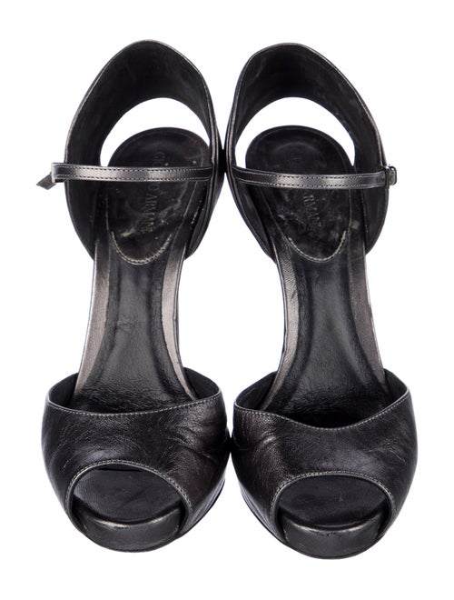 Giorgio Armani Leather D'Orsay Pumps