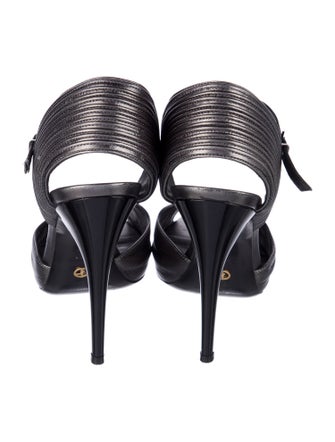 Giorgio Armani Leather D'Orsay Pumps