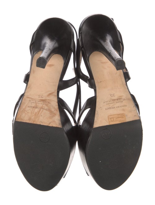 Giorgio Armani Leather Slingback Pumps