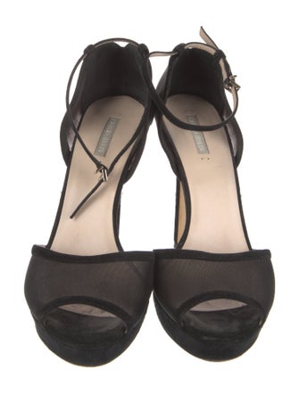 Giorgio Armani Suede D'Orsay Pumps