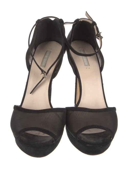 Giorgio Armani Suede D'Orsay Pumps