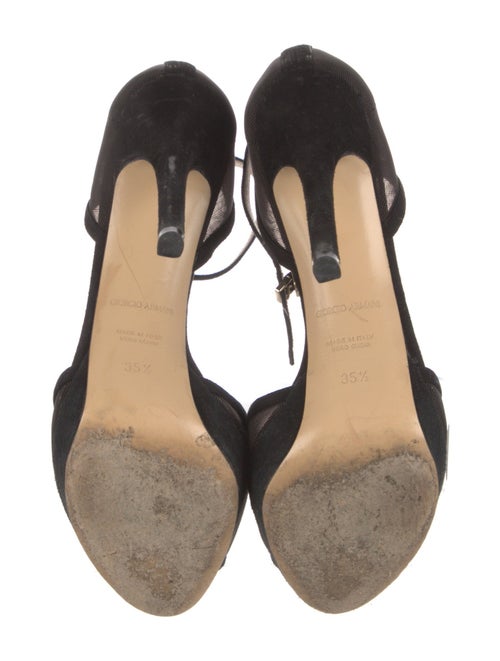 Giorgio Armani Suede D'Orsay Pumps