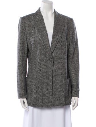 Giorgio Armani Virgin Wool Printed Blazer