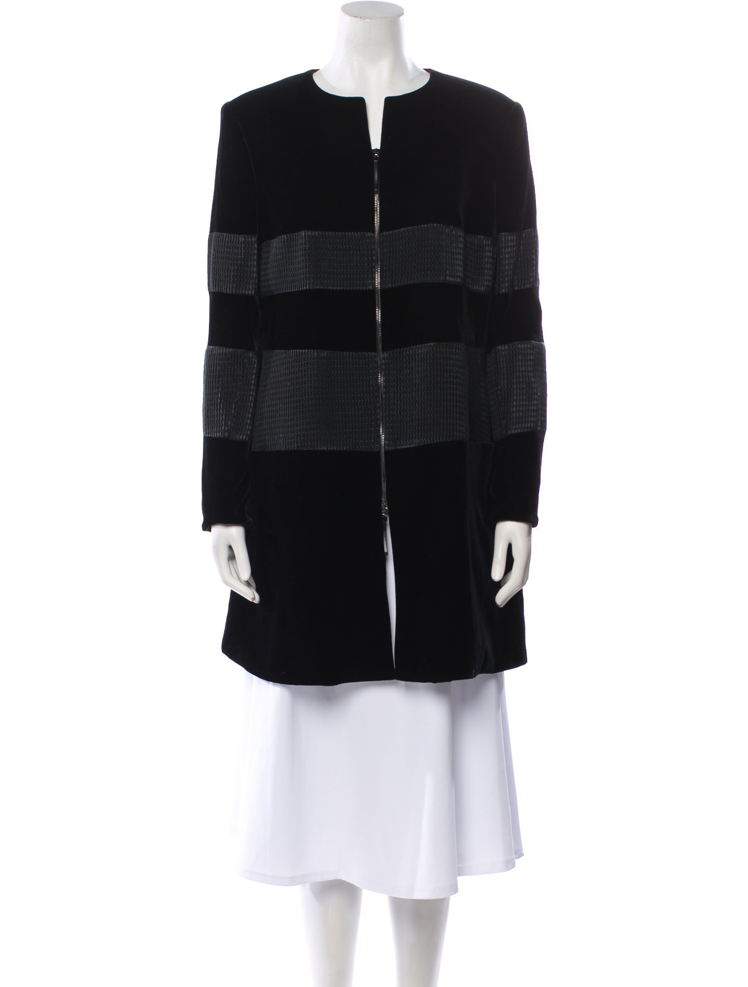 Giorgio Armani Colorblock Pattern Coat
