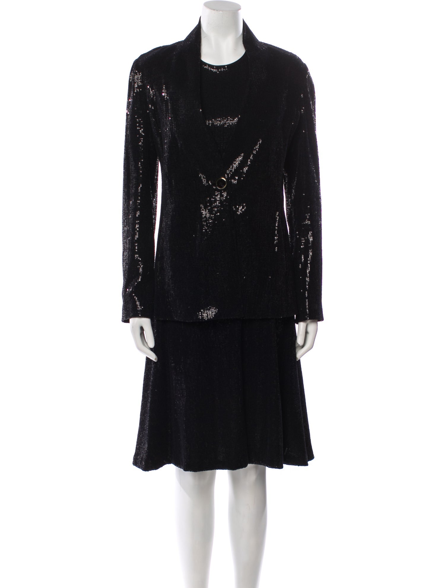 Giorgio Armani Sequin Embellishments Dress Set