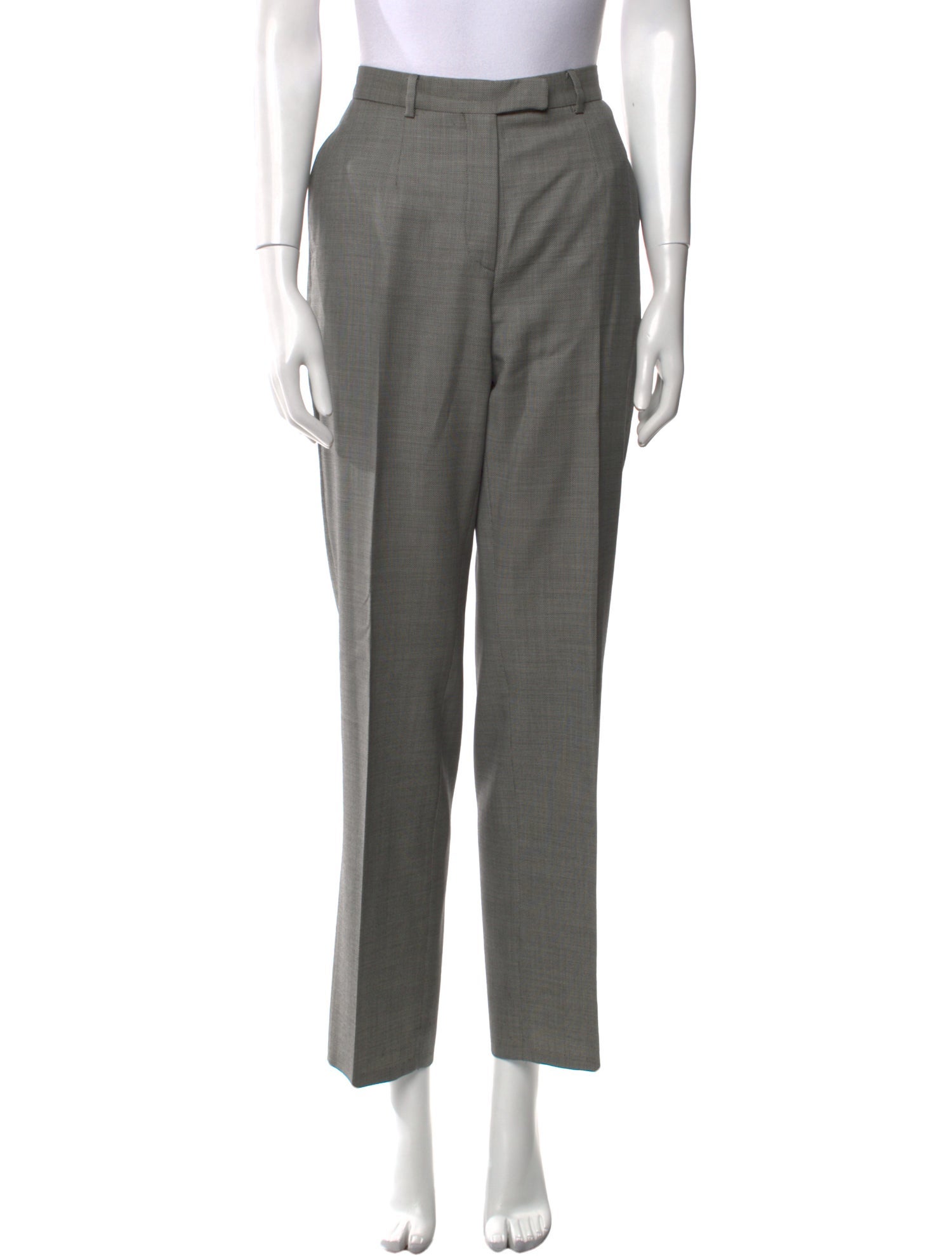 Giorgio Armani Virgin Wool Straight Leg Pants