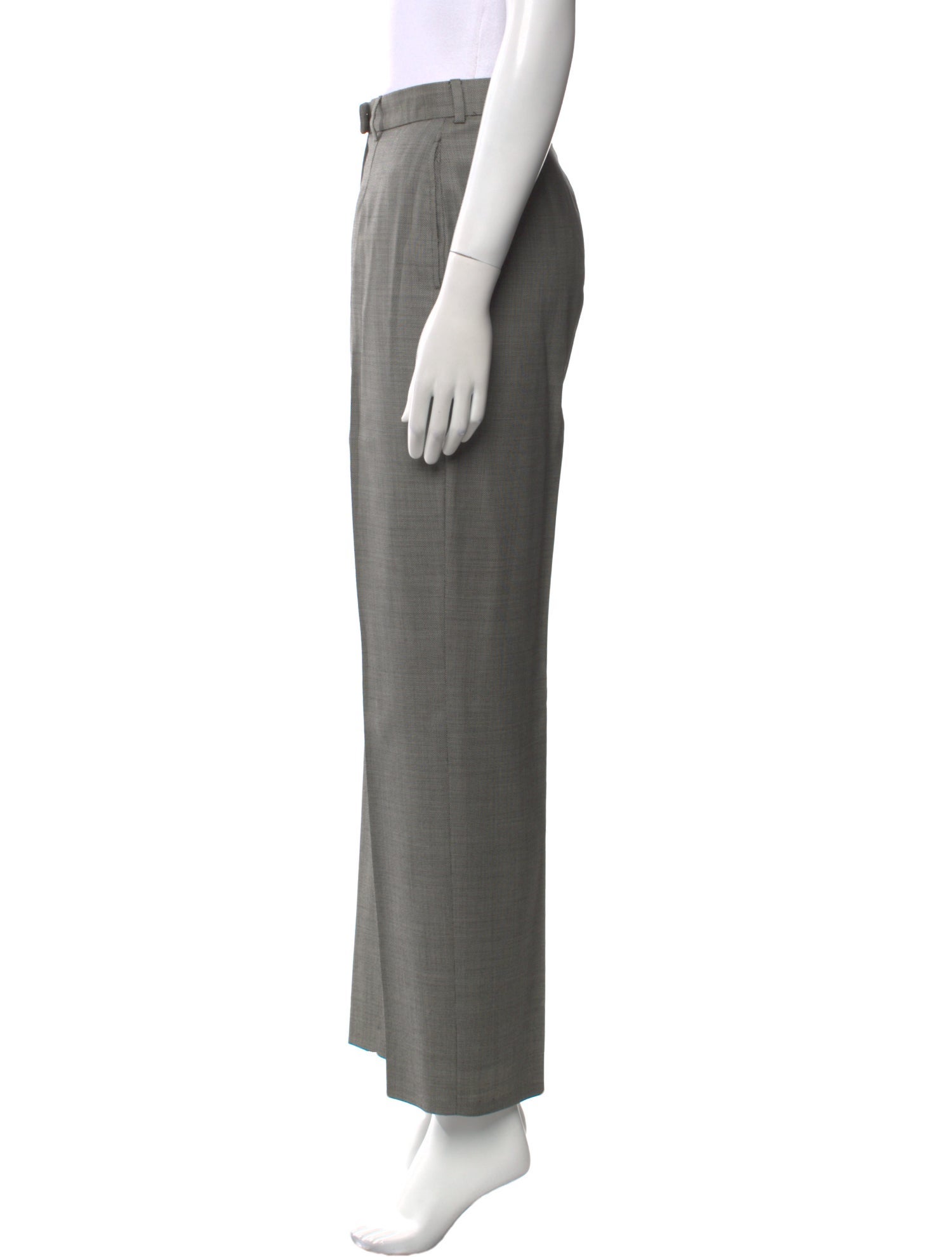 Giorgio Armani Virgin Wool Straight Leg Pants