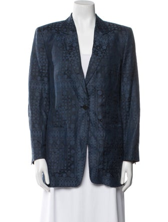 Giorgio Armani Linen Printed Blazer