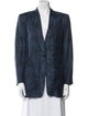 Giorgio Armani Linen Printed Blazer
