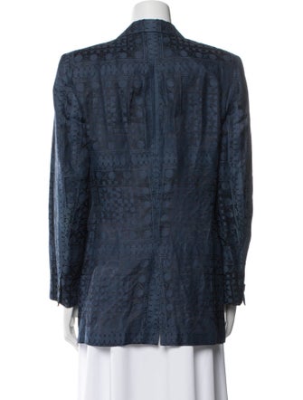 Giorgio Armani Linen Printed Blazer