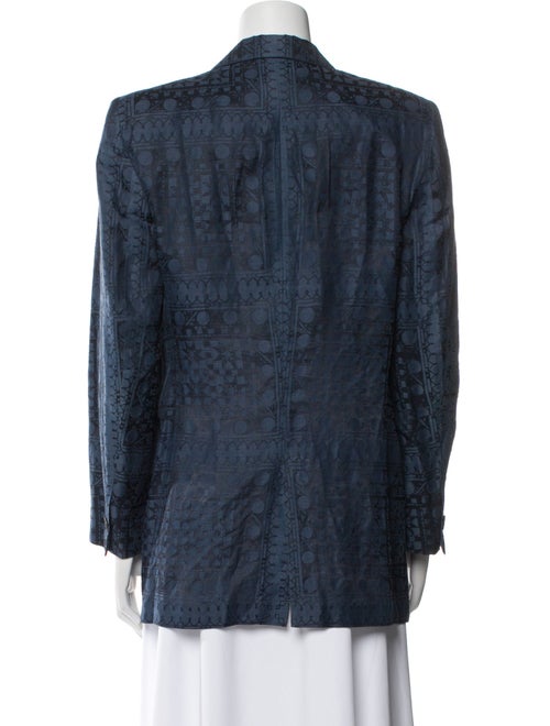 Giorgio Armani Linen Printed Blazer