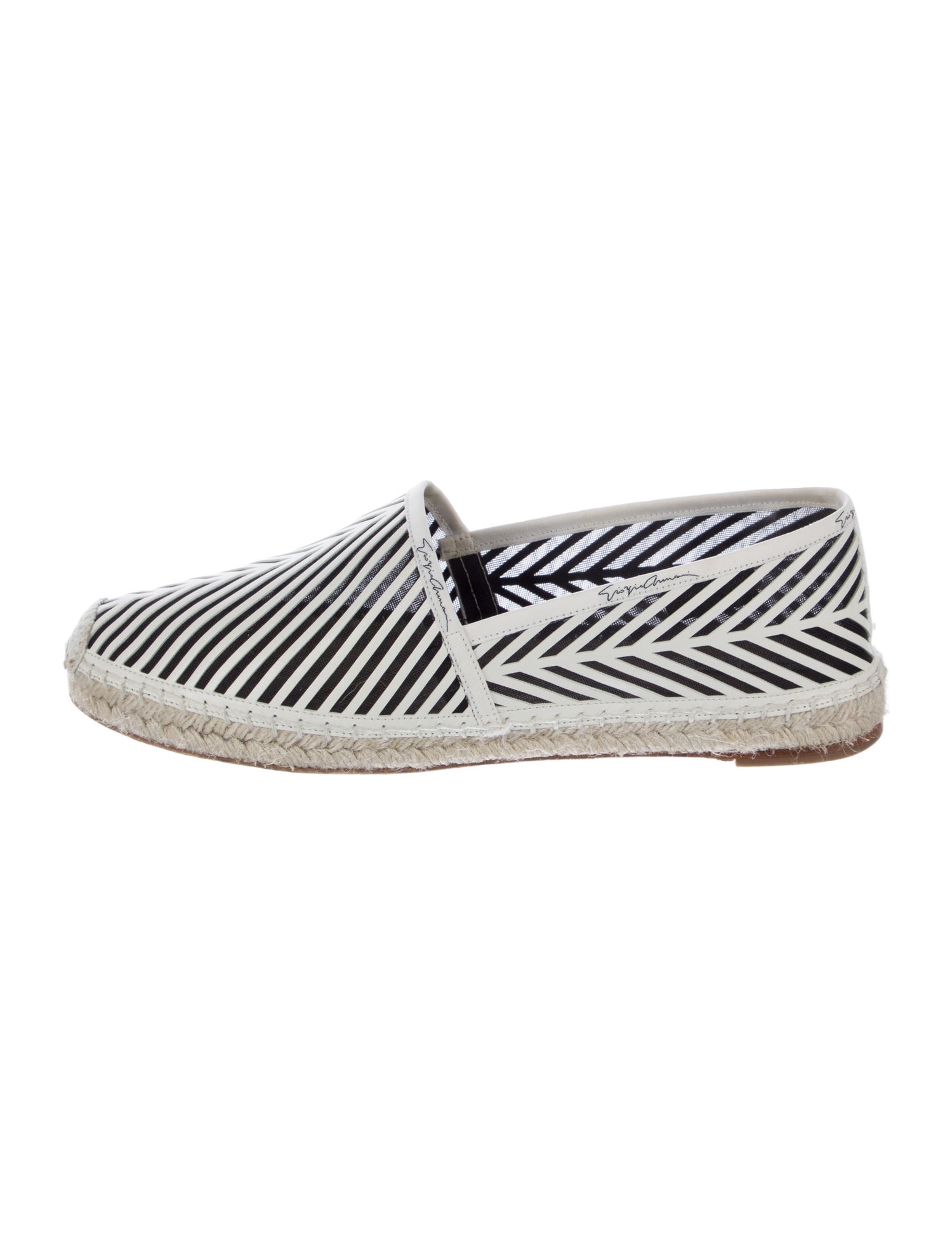 Giorgio Armani Mesh Printed Espadrilles