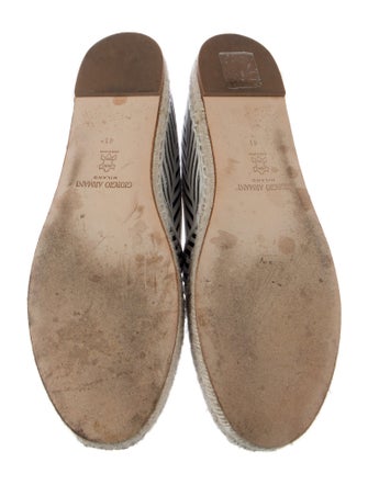 Giorgio Armani Mesh Printed Espadrilles