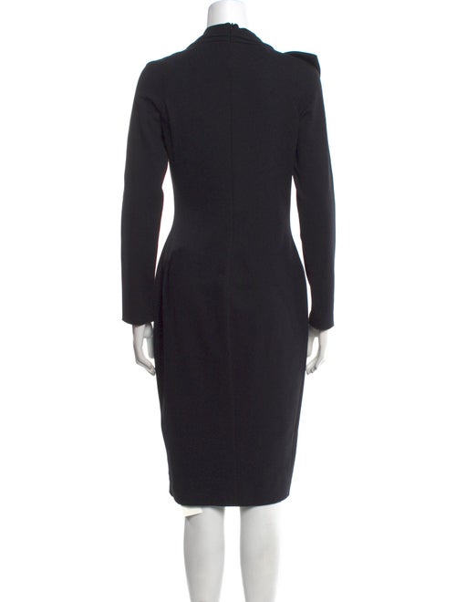 Giorgio Armani Scoop Neck Midi Length Dress