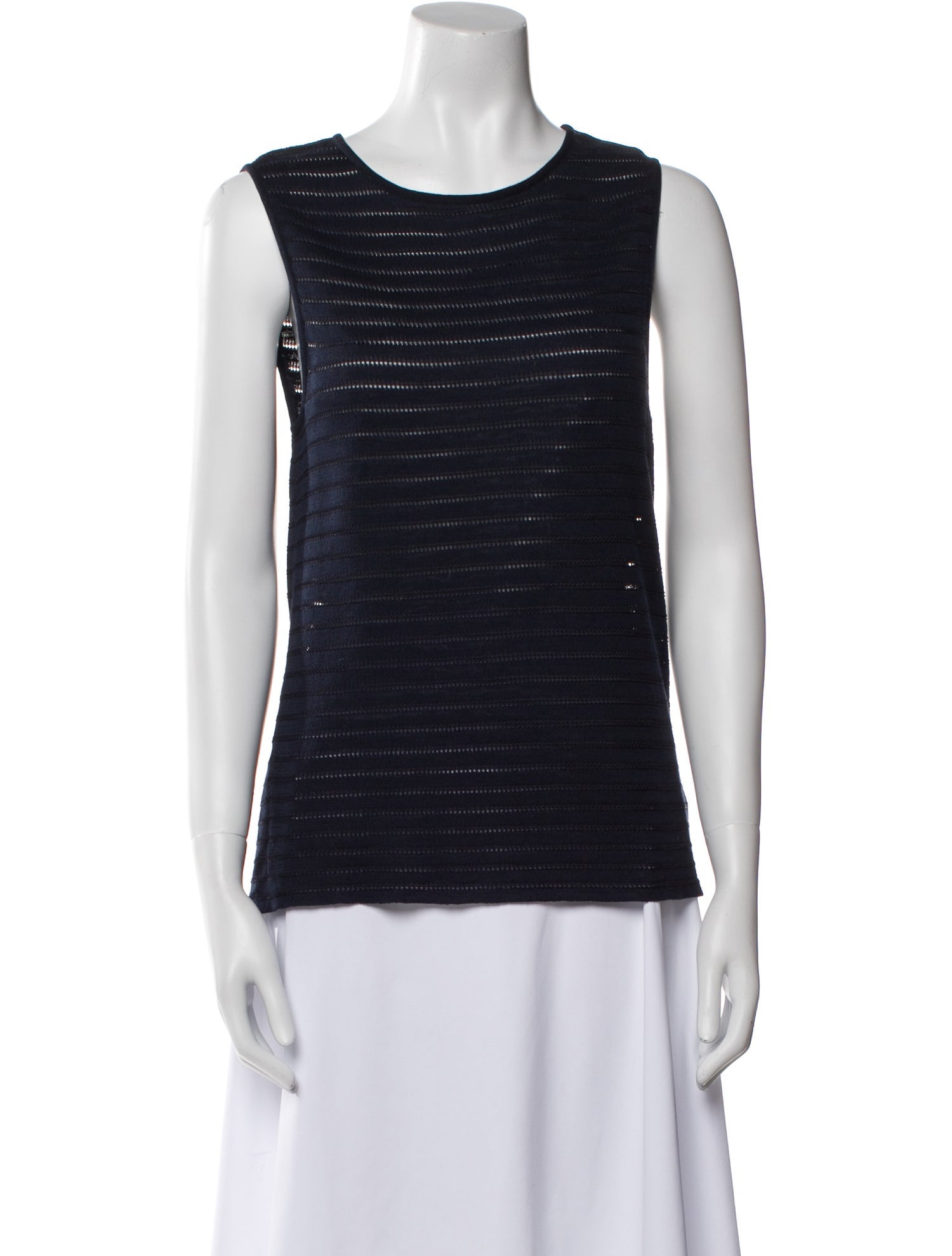 Giorgio Armani Crew Neck Sleeveless Top