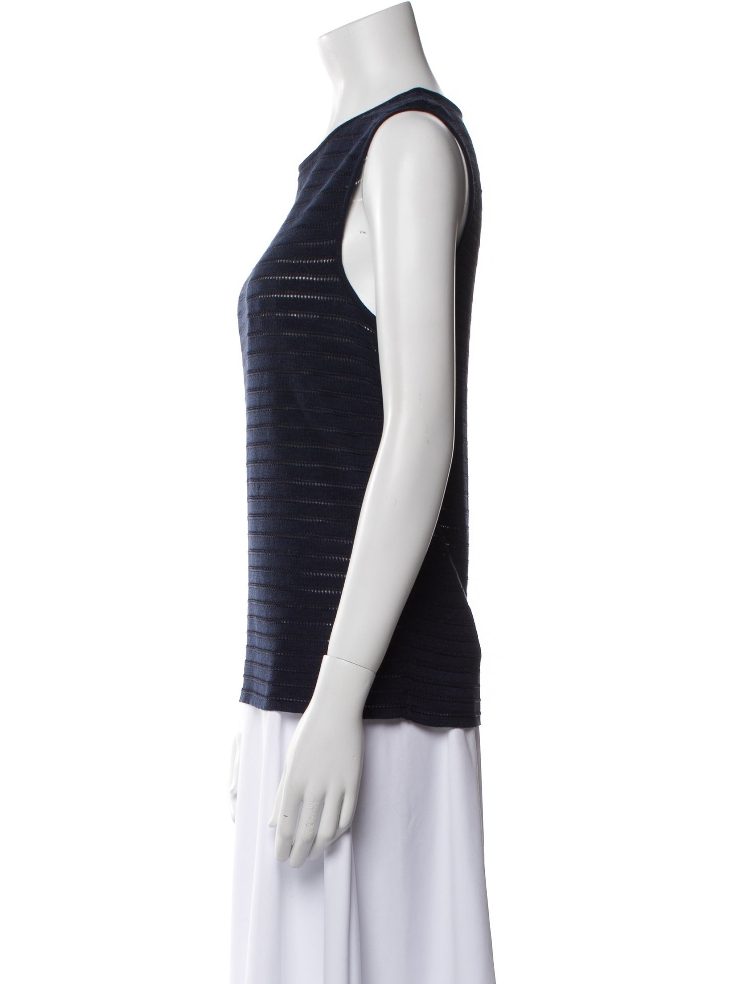 Giorgio Armani Crew Neck Sleeveless Top