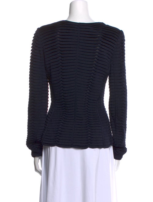 Giorgio Armani Striped V-Neck Top