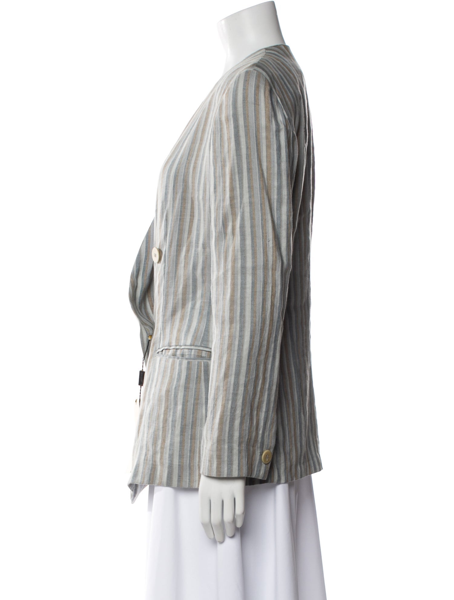 Giorgio Armani Linen Striped Blazer w/ Tags