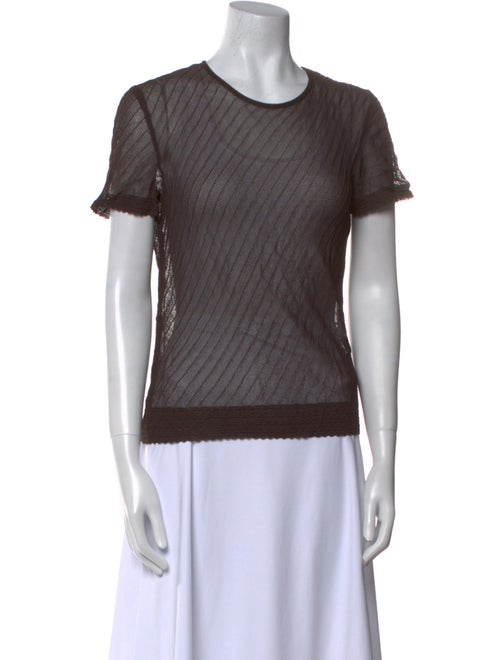 Giorgio Armani Crew Neck Short Sleeve Top