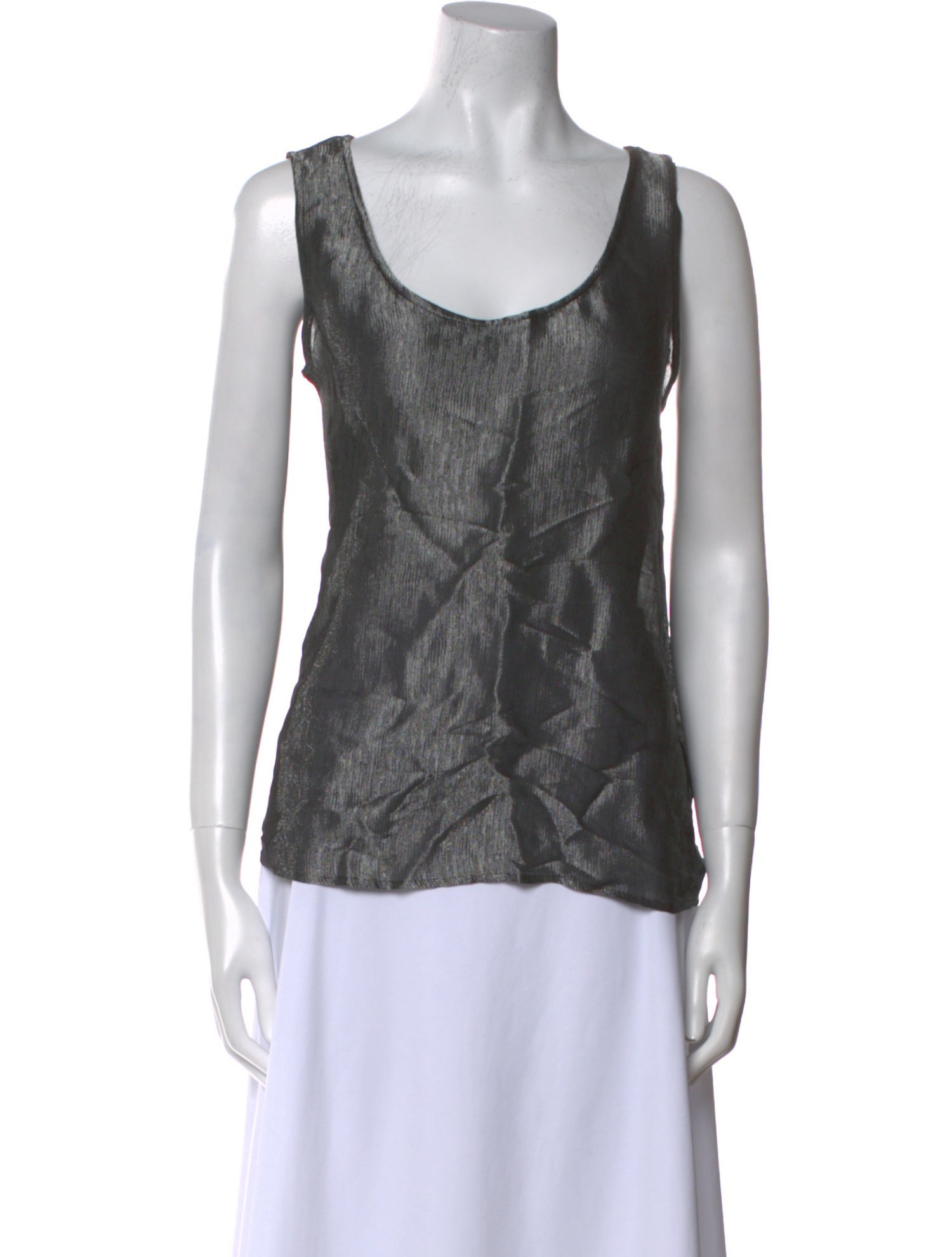 Giorgio Armani Scoop Neck Sleeveless Top