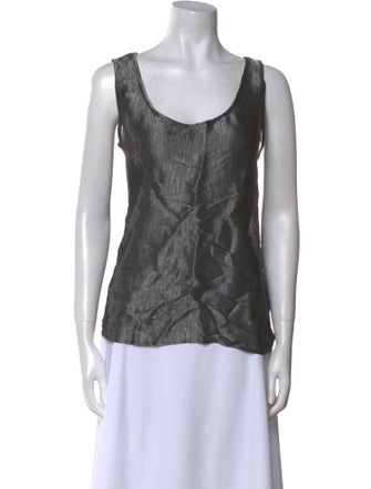 Giorgio Armani Scoop Neck Sleeveless Top