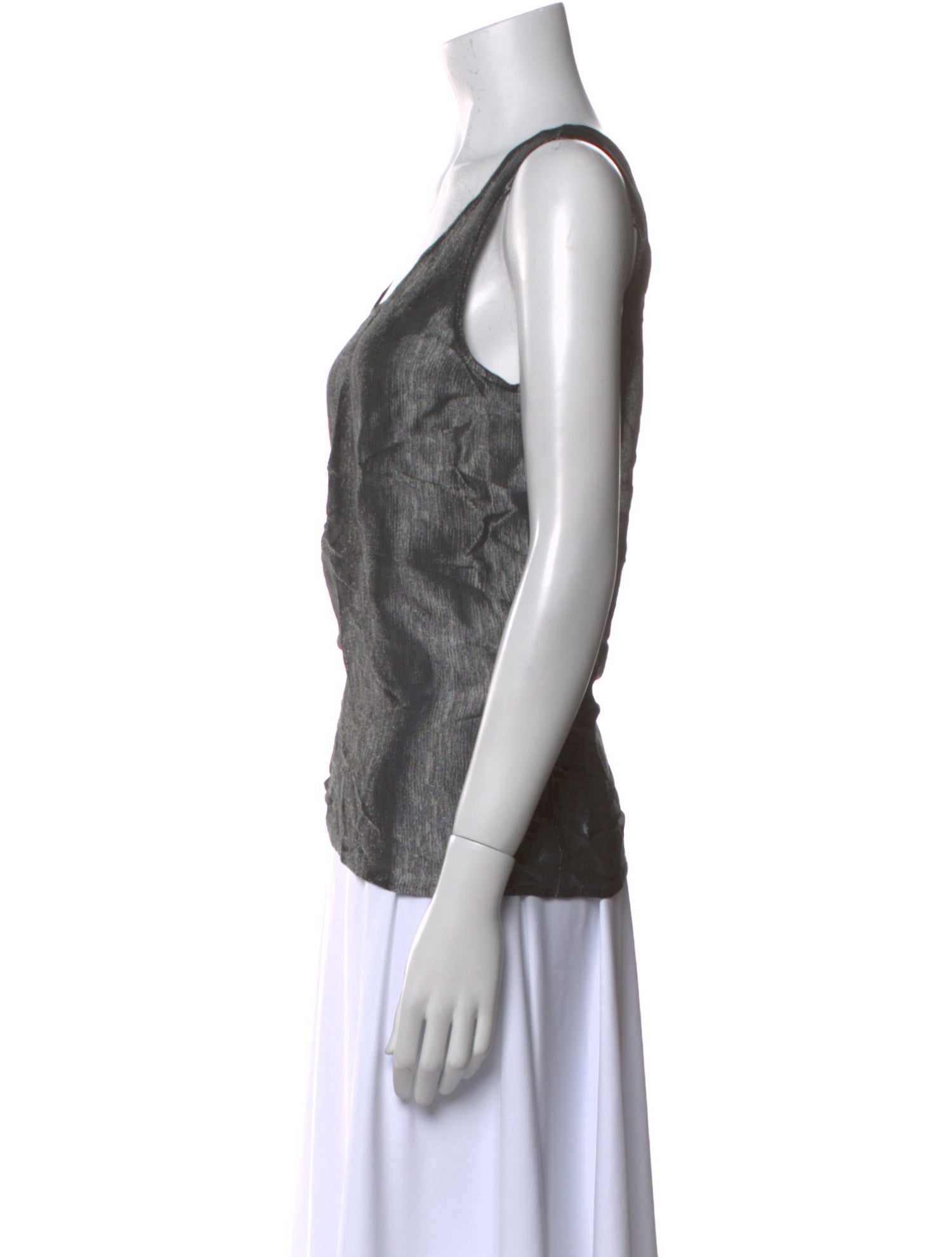 Giorgio Armani Scoop Neck Sleeveless Top