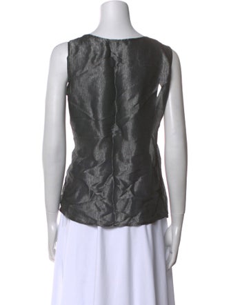 Giorgio Armani Scoop Neck Sleeveless Top
