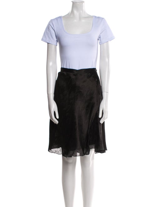 Giorgio Armani Silk Floral Print Skirt Set