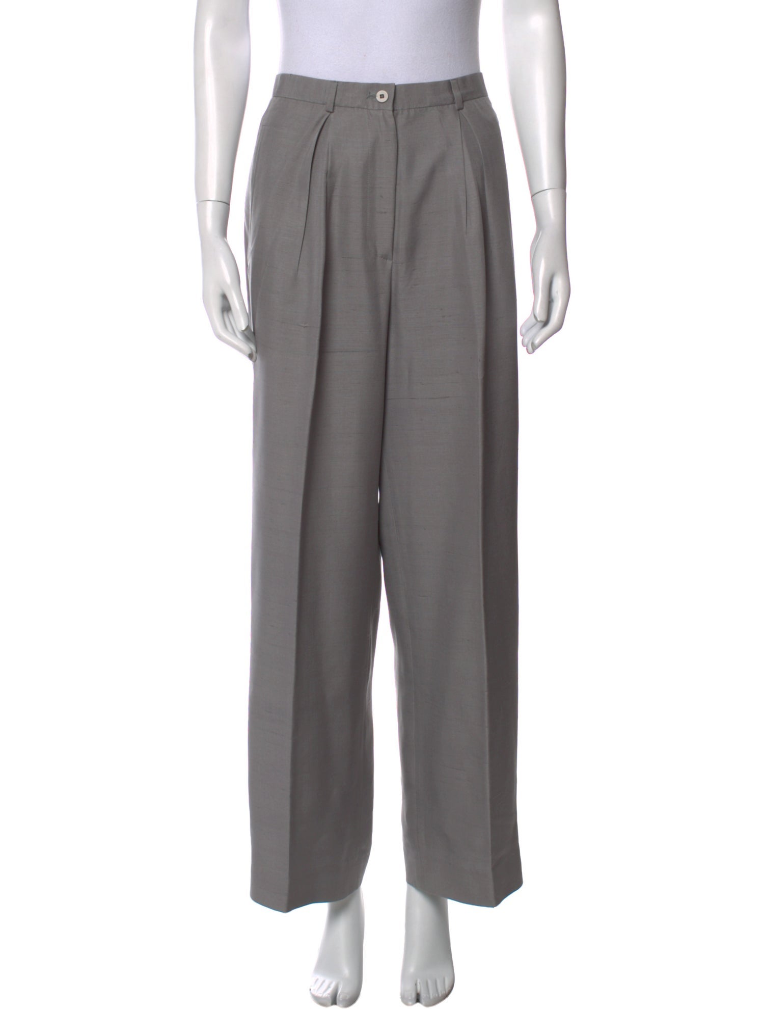 Giorgio Armani Silk Wide Leg Pants