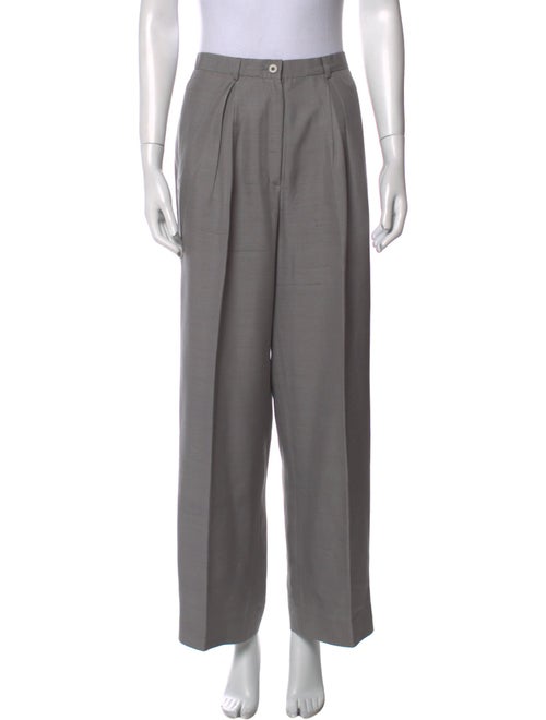 Giorgio Armani Silk Wide Leg Pants