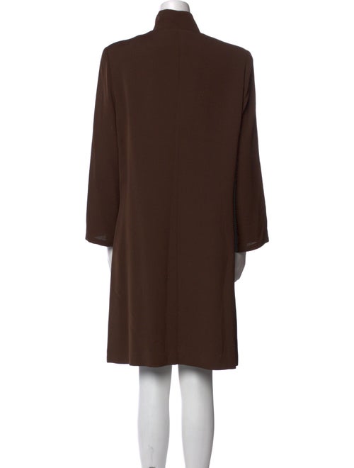 Giorgio Armani Mock Neck Knee-Length Dress