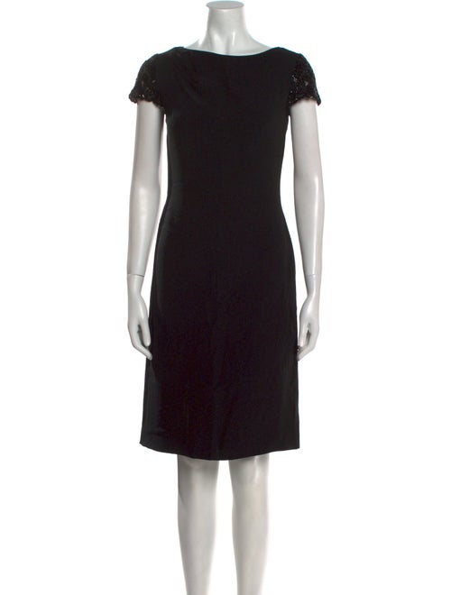 Giorgio Armani Bateau Neckline Knee-Length Dress