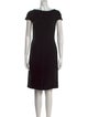 Giorgio Armani Bateau Neckline Knee-Length Dress