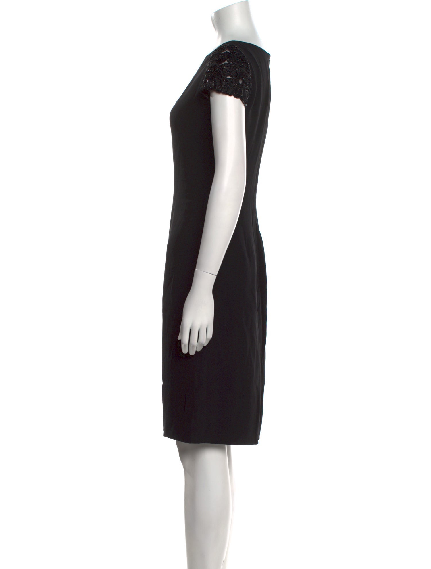 Giorgio Armani Bateau Neckline Knee-Length Dress