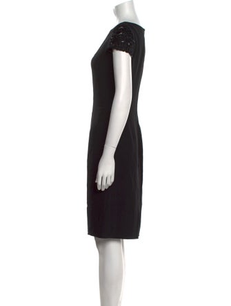 Giorgio Armani Bateau Neckline Knee-Length Dress
