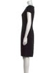 Giorgio Armani Bateau Neckline Knee-Length Dress